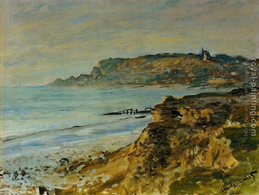 Claude Oscar Monet : The Cliff at Sainte-Adresse